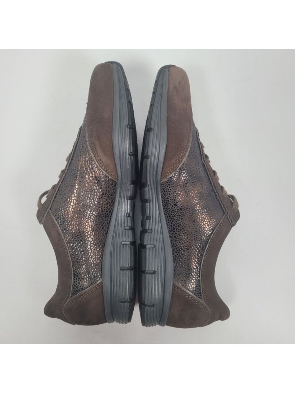 Mephisto Runoff Air Jet Women's Brown Metallic Leather Sneakers US Size 9 - Picture 6 of 8